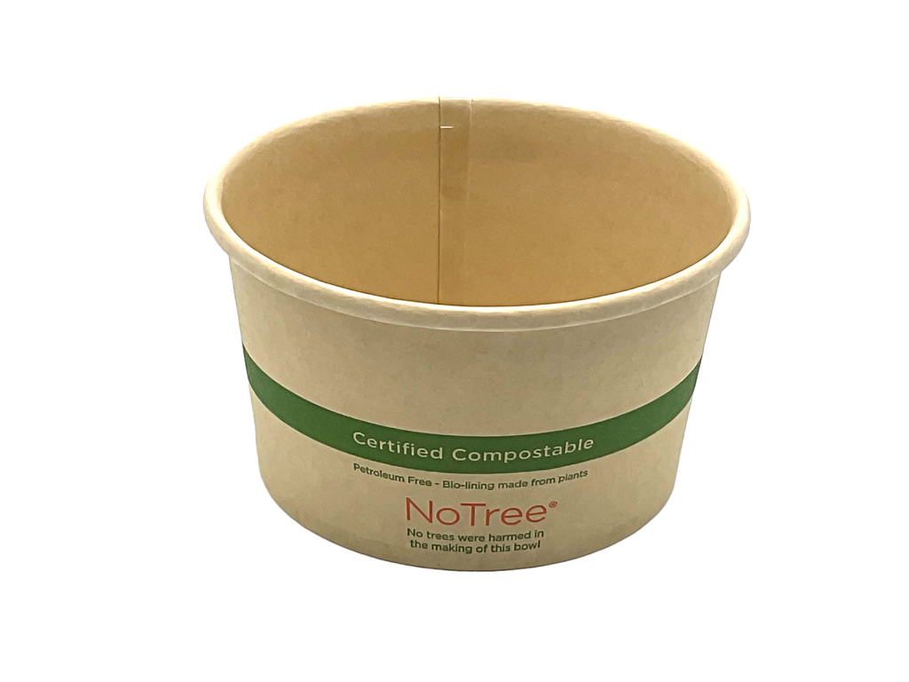 World Centric Certified Compostable  NoTree 12 oz Round Fiber Bowl