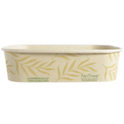 16 oz Certified Compostable NoTree Fiber Rectangular Container