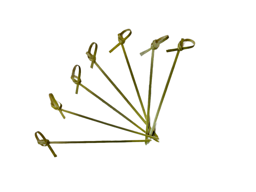 4.75-inch knotted bamboo cocktail picks