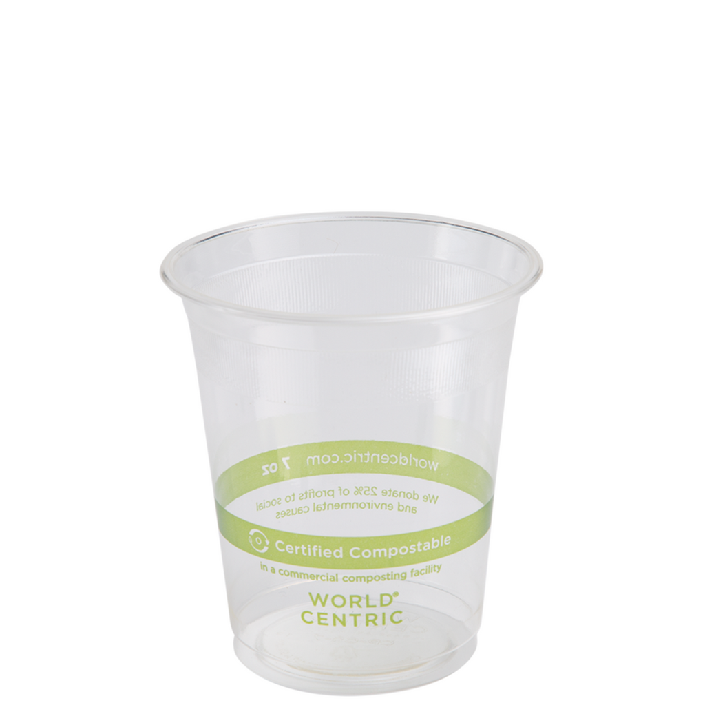 7 oz PLA Certified Compostable Clear Cold Cup