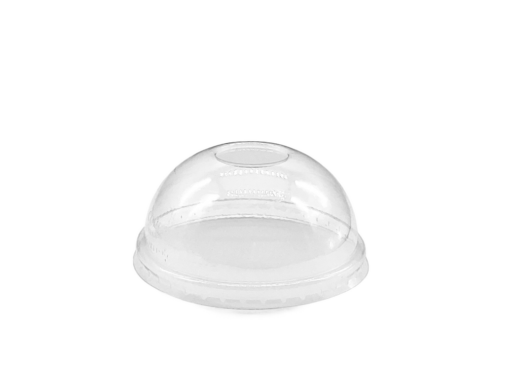 World Centric 8 oz PLA Certified Compostable Clear Domed Lid
