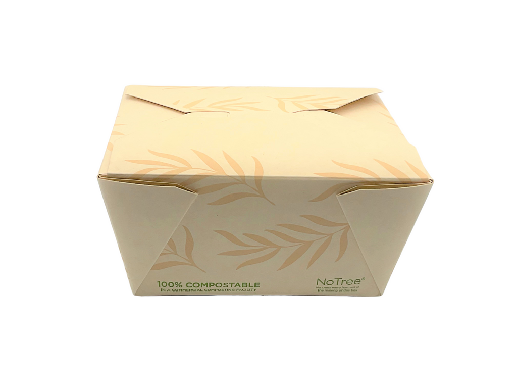 26 oz. Certified Compostable NoTree No. 1 Take-out container