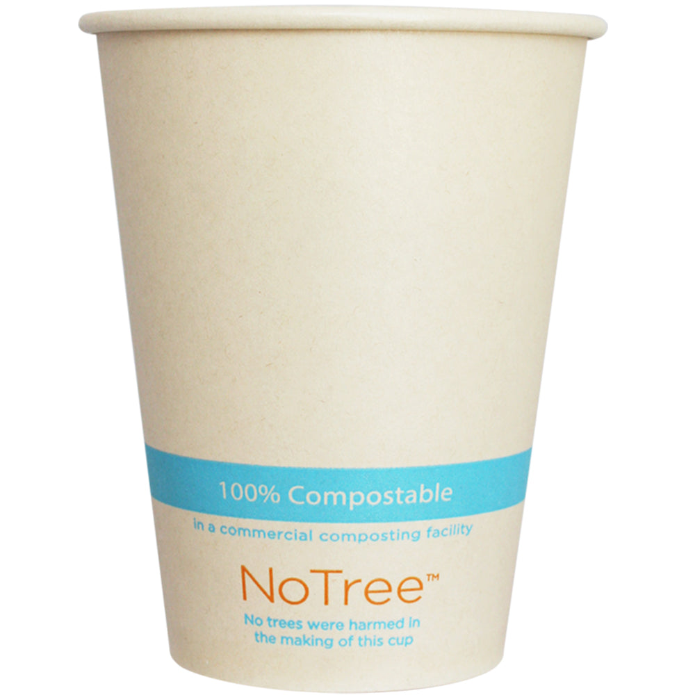 12 oz Certified Compostable NoTree Fiber Cold Cup