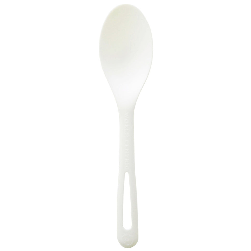 World Centric Compostable TPLA 6" Ribbed Spoon