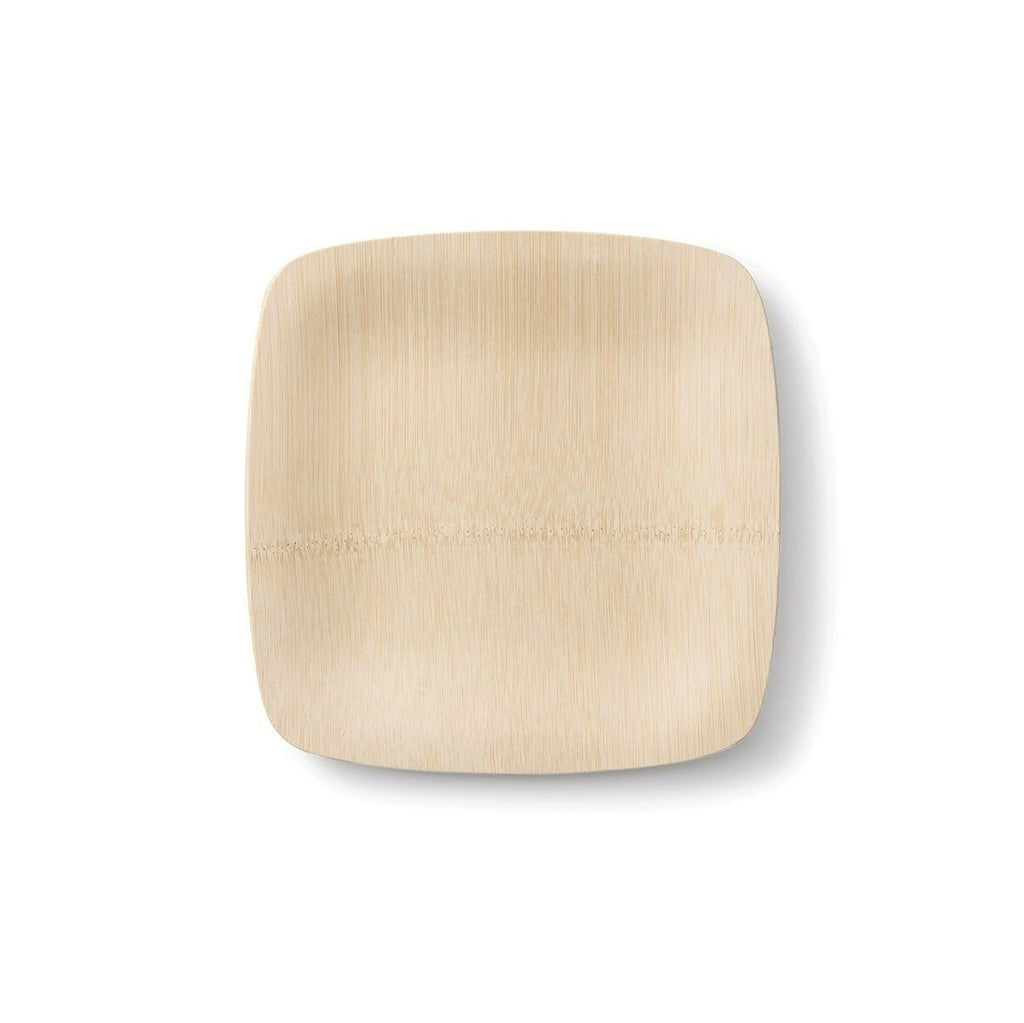 5-inch Certified Compostable Bamboo Square Plates