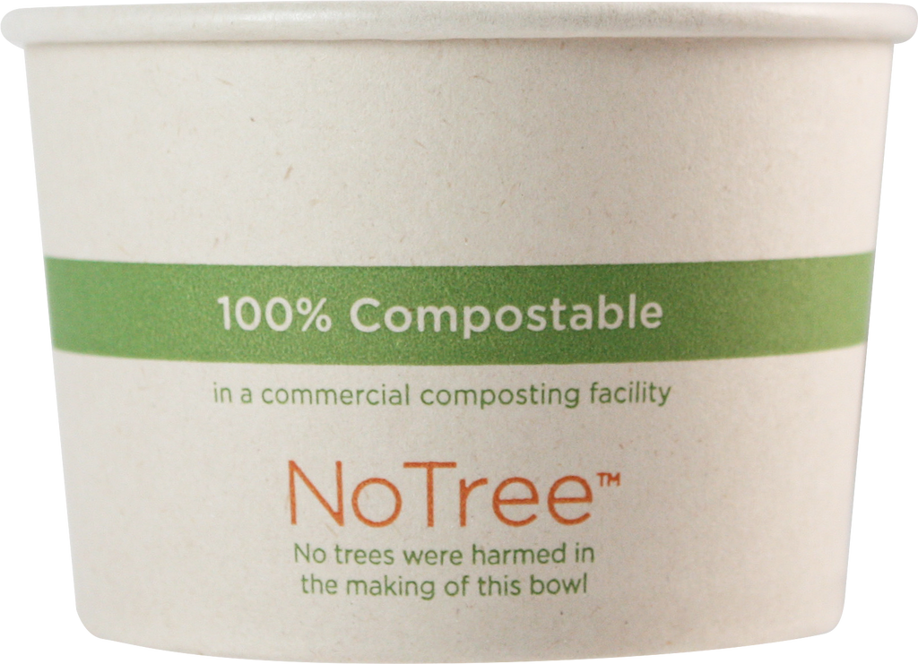 World Centric Compostable 8 oz NoTree Fiber Bowl
