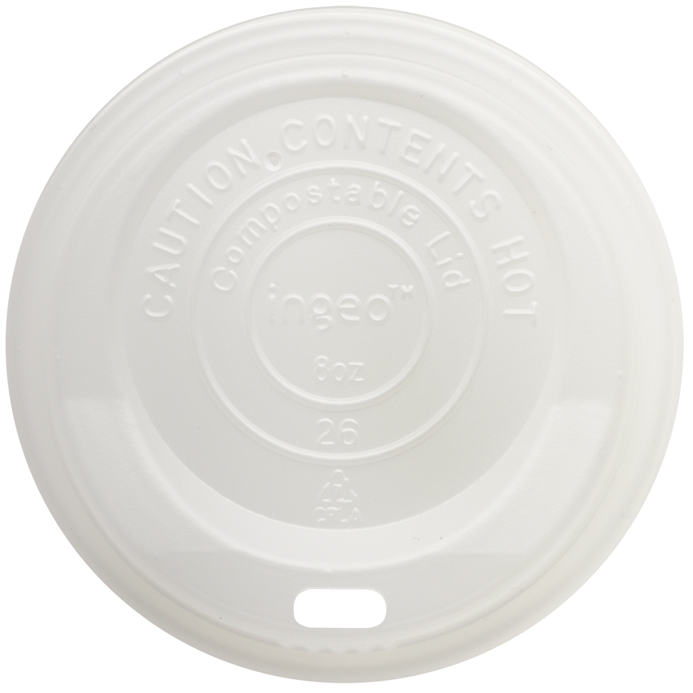8 oz PLA Compostable Coffee Lid for NoTree® Hot Cups - Retail & Bulk O ...