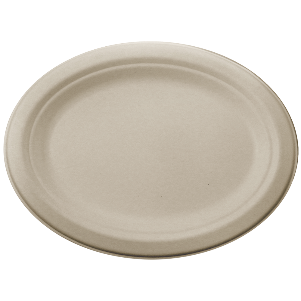 World Centric Compostable Fiber 12 inch oval plate