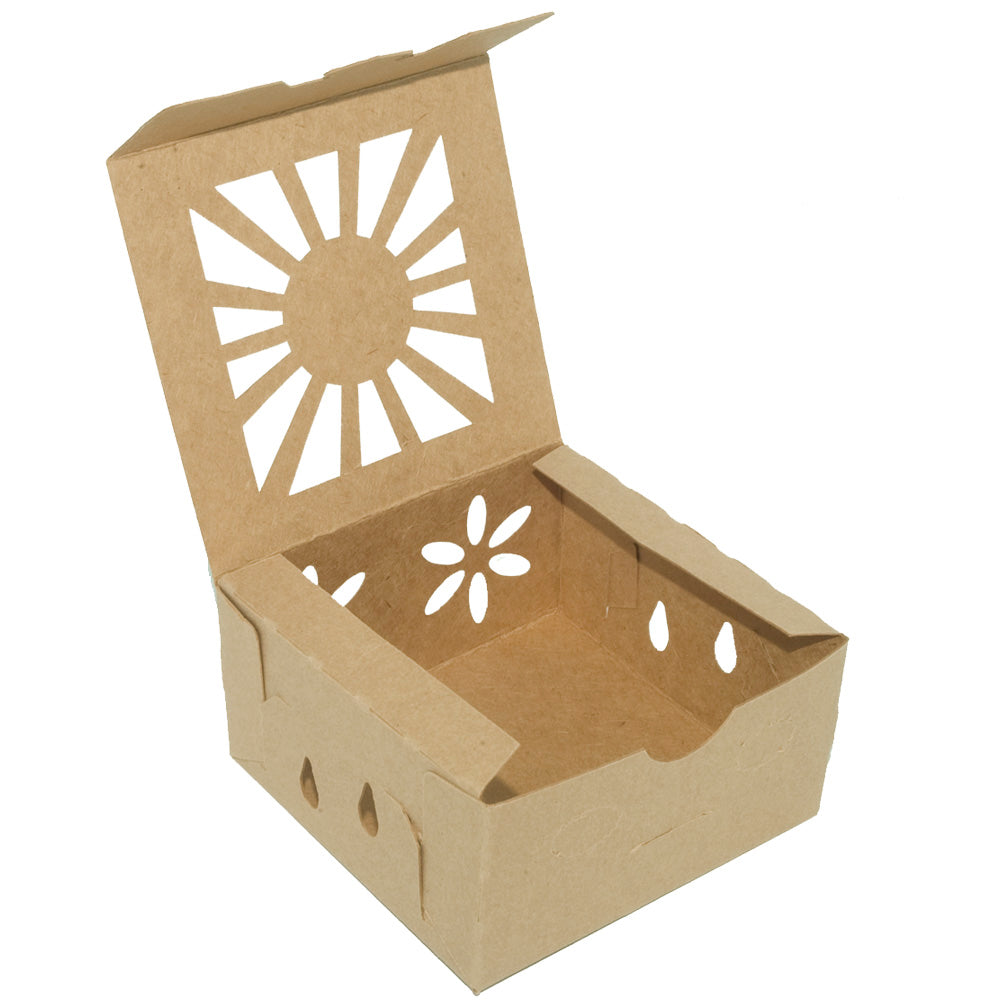 Square Pint Product Container Kraft